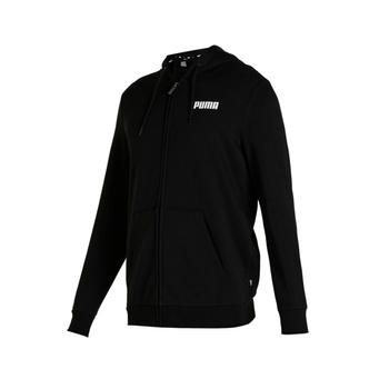 Bluza z kapturem męska Puma ESS SMALL LOGO FZ FL czarna 68677501