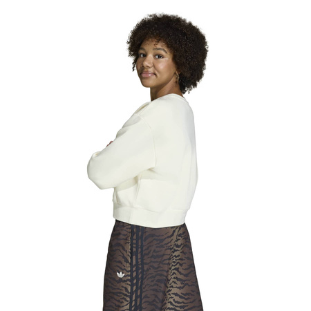 Bluza dziewczęca adidas BOXY beżowa KD3258