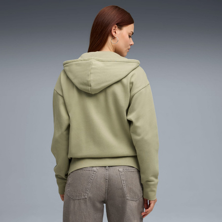 Bluza z kapturem damska Puma HER RELAXED FZ FL zielona 68815082