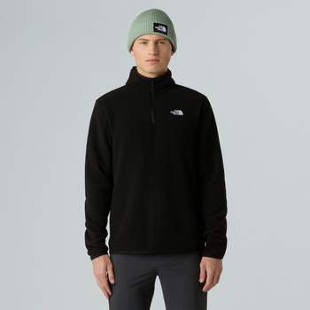 Polar męski The North Face GLACIER FLEECE 1/4 ZIP czarny NF0A8D0QJK3