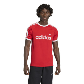 Koszulka męska adidas 3S RINGER czerwona KF0416