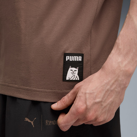 Koszulka męska Puma X RIPNDIP RELAXED POCKET brązowa 63377941