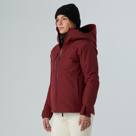 Kurtka narciarska damska The North Face DESCENDIT bordowa NF0A8DDT0VO