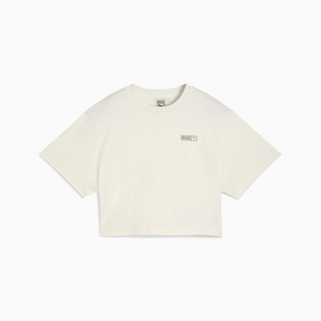 Koszulka damska Puma X ROSÉ RELAXED beżowa 63380677