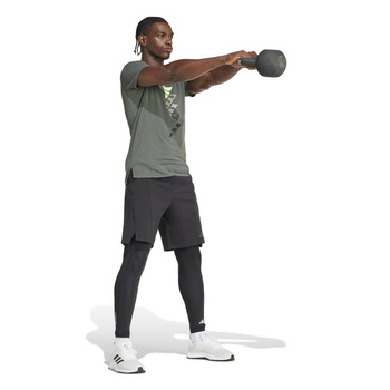 Legginsy treningowe męskie adidas TECHFIT czarne IN5590