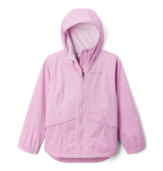 Kurtka z kapturem dziewczęca Columbia RAINY TRAILS FLEECE LINED różowa 1886591561