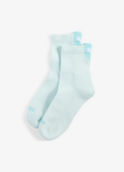 Skarpety damskie Puma HEART LOGO SHORT CREW 2-PACK niebieskie 93855507