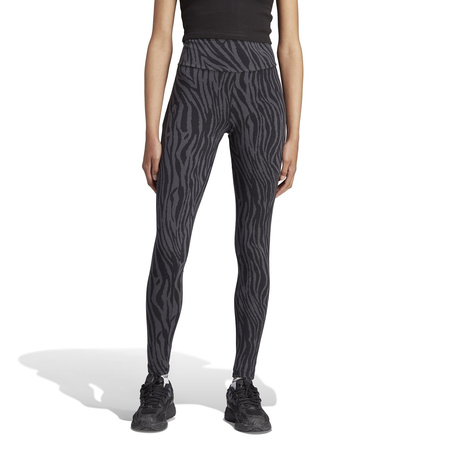 Legginsy damskie adidas AOP ANIMAL ZEBRA czarne II0910