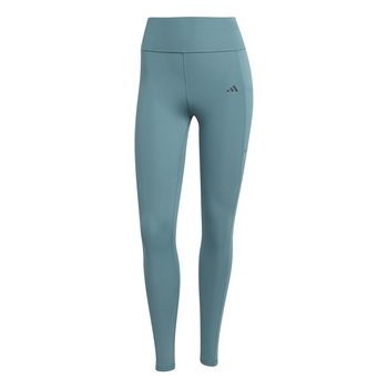 Legginsy treningowe damskie adidas OPTIME STASH 7/8 turkusowe JW7610