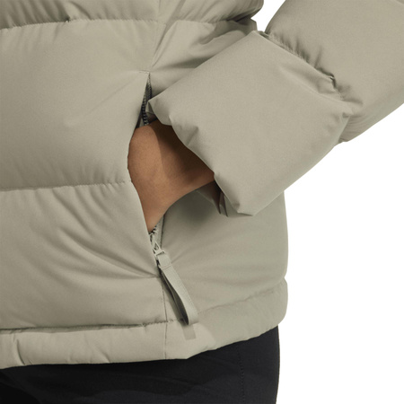 Kurtka puchowa damska adidas HELIONIC zielona JX3027
