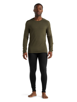 Longsleeve termiczny męski Icebreaker 260 TECH zielony IB104371069