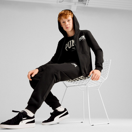 Komplet dresowy chłopięcy Puma SQUAD FZ FL czarny 68331801