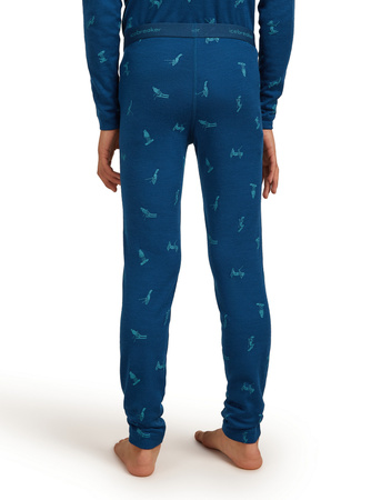 Legginsy termiczne dziecięce Icebreaker 200 OASIS niebieskie IB0A57DV0H8