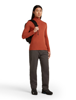 Longsleeve termiczny męski Icebreaker 175 EVERYDAY HALF ZIP pomarańczowy IBB044840BA