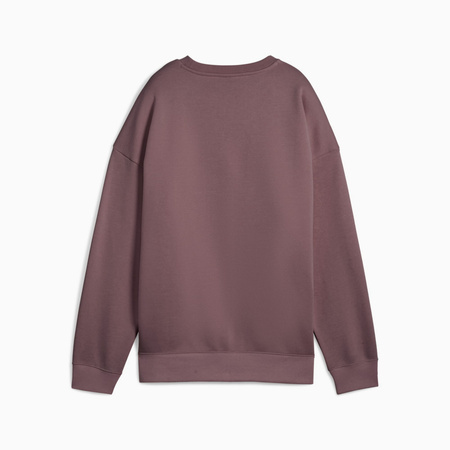 Bluza damska Puma ESS OVERSIZED CREW FL fioletowa 68540088