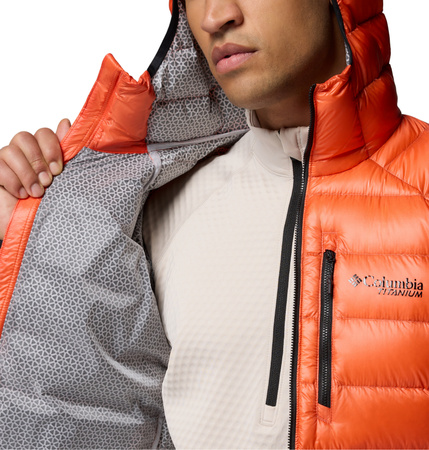 Kurtka puchowa męska Columbia ARCTIC CREST pomarańczowa 2088774864