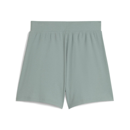 Spodenki damskie Puma ESS ELEVATED RIB 5 zielone 68502630