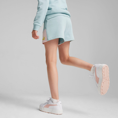 Spodenki dziewczęce Puma POWER COLORBLOCK TR niebieskie 67936622