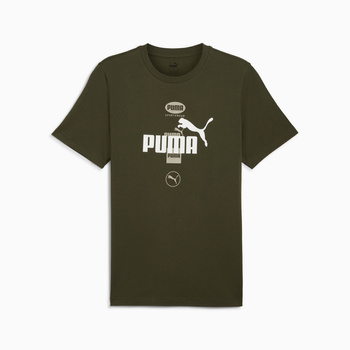 Koszulka męska Puma POWER GRAPHIC zielona 68173870