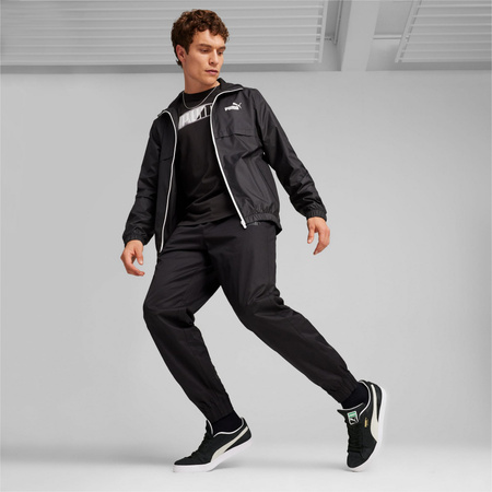 Kurtka z kapturem męska Puma ESS SOLID WINDBREAKER czarna 84748452