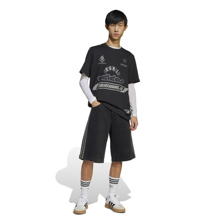 Spodenki jeansowe męskie adidas ADICOLOR FIREBIRD czarne JC6719