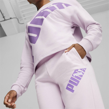 Spodnie dresowe damskie Puma POWER TR fioletowe 67789560