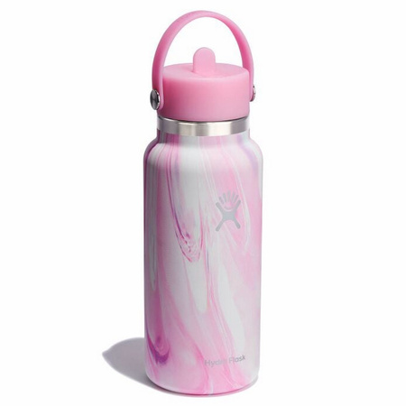 Butelka termiczna unisex Hydro Flask WIDE FLEX STRAW CAP 946 ML różowa LE-S25W32-A
