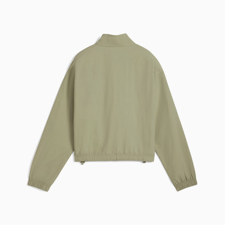 Kurtka damska Puma HER RELAXED WOVEN HZ CREW zielona 68815382