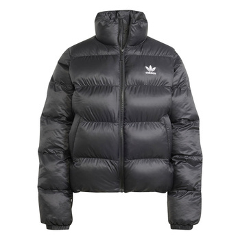 Kurtka puchowa damska adidas SHORT PUFFER czarna JD0420