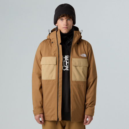 Kurtka wodoodporna męska The North Face FOURBARREL TRICLIMATE brązowa NF0A7WYFWK2