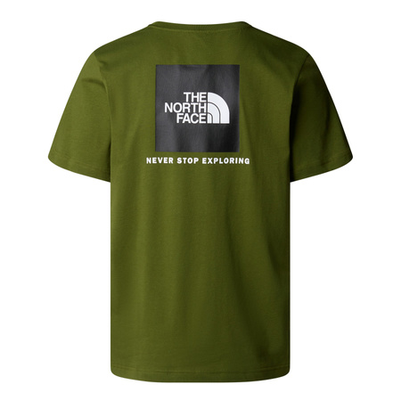 Koszulka męska The North Face S/S REDBOX zielona NF0A87NPDIW