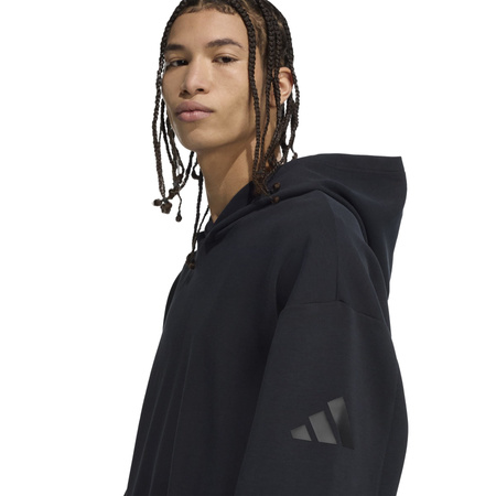 Bluza z kapturem męska adidas SOFT LUXE czarna KB8085