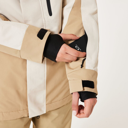 Kurtka narciarska damska Oakley TNP TBT beżowa FOA500472-BCL