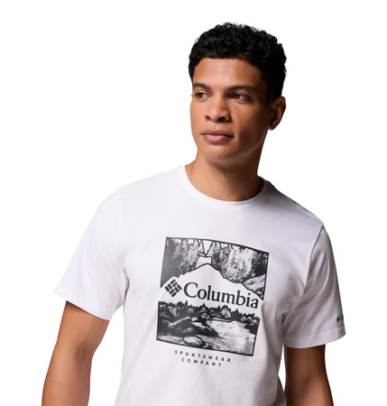 Koszulka męska Columbia CSC SEASONAL LOGO biała 1991036109