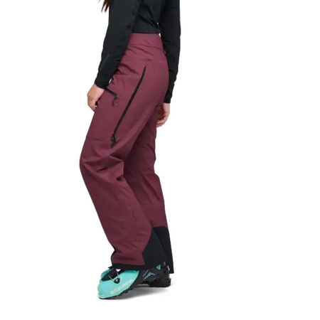 Spodnie narciarskie damskie Black Diamond RECON LT STRETCH bordowe AP7410245016