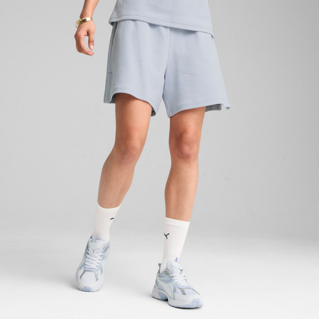 Spodenki damskie Puma HER HIGH-WAIST 5 niebieskie 68506247