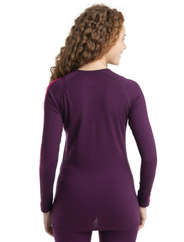 Longsleeve termiczny damski Icebreaker ZONEKNIT 200 bordowy IB0A56HD940