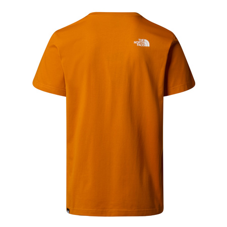 Koszulka męska The North Face SIMPLE DOME pomarańczowa NF0A87NGBRO