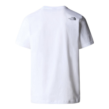 Koszulka męska The North Face S/S MOUNTAIN LINE biała NF0A87NTFN4
