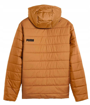 Kurtka z kapturem męska Puma ESS PADDED brązowa 84893864