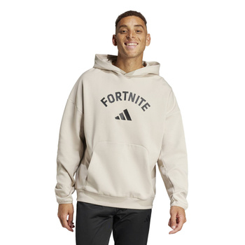 Bluza z kapturem męska adidas FORTNITE beżowa JV9951
