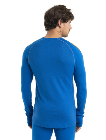 Longsleeve termiczny męski Icebreaker ZONEKNIT 200 niebieski IB0A56HA876