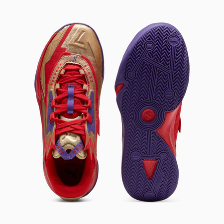 Buty do koszykówki unisex Puma SCOOT ZEROS II GOLD.D.D. czerwone 31222901
