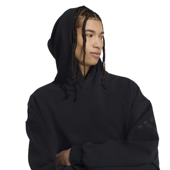 Bluza z kapturem męska adidas SOFT LUXE czarna KB8085