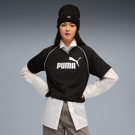 Koszulka damska Puma ESS RELAXED CROPPED FOOTBALL JERSEY czarna 68811401