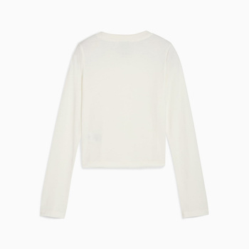 Longsleeve damski Puma X ROSÉ SLIM beżowy 63380577