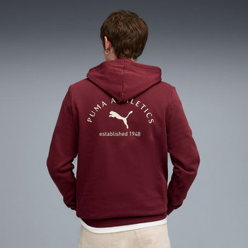 Bluza z kapturem męska Puma CLASS GRAPHIC FL bordowa 68822196