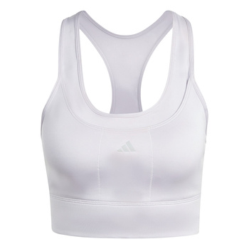 Stanik sportowy damski adidas Running szary HZ4230