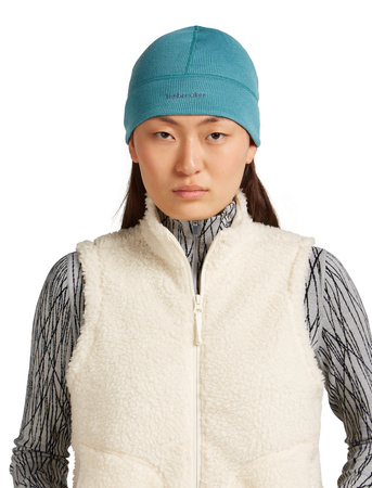 Czapka zimowa unisex Icebreaker 260 WAFFLE niebieska IB0A57AI0H2