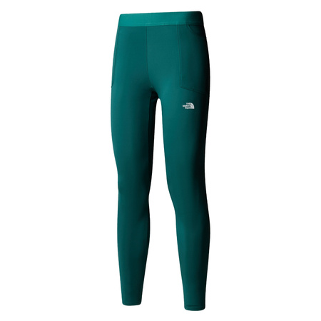 Legginsy do biegania damskie The North Face REFINA zielone NF0A89186GI